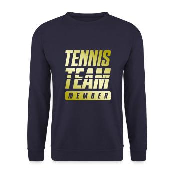 Tennis Team - Unisex Pullover - Navy - Vorne - Alina (178cm) & Michal (187cm)