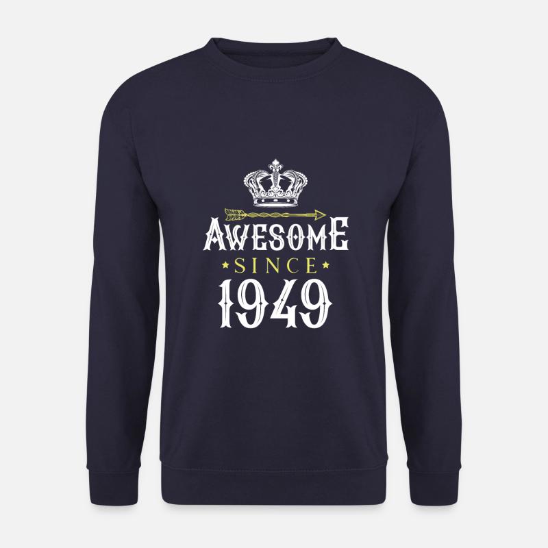 1949 awesome since - Unisex Pullover - Navy