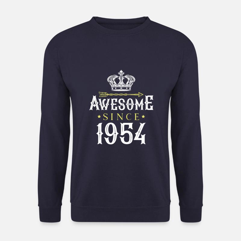 1954 awesome since - Unisex Pullover - Navy