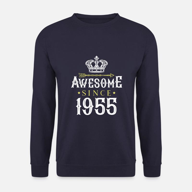 1955 awesome since - Unisex Sweatshirt - navy