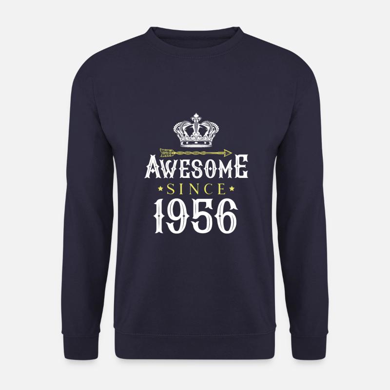 1956 awesome since - Unisex Pullover - Navy