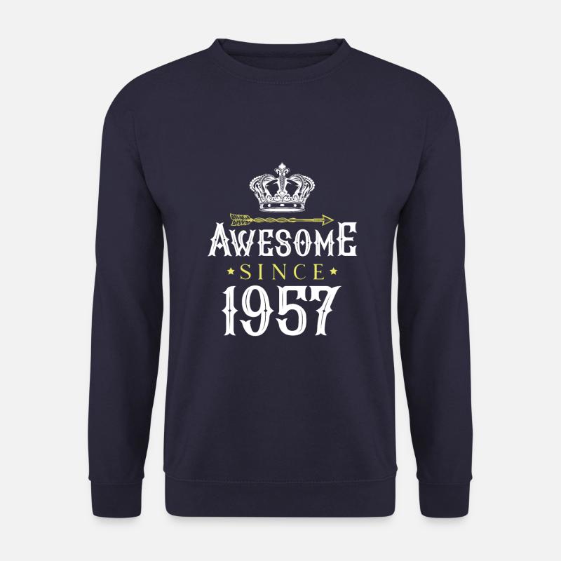 1957 awesome since - Unisex Pullover - Navy