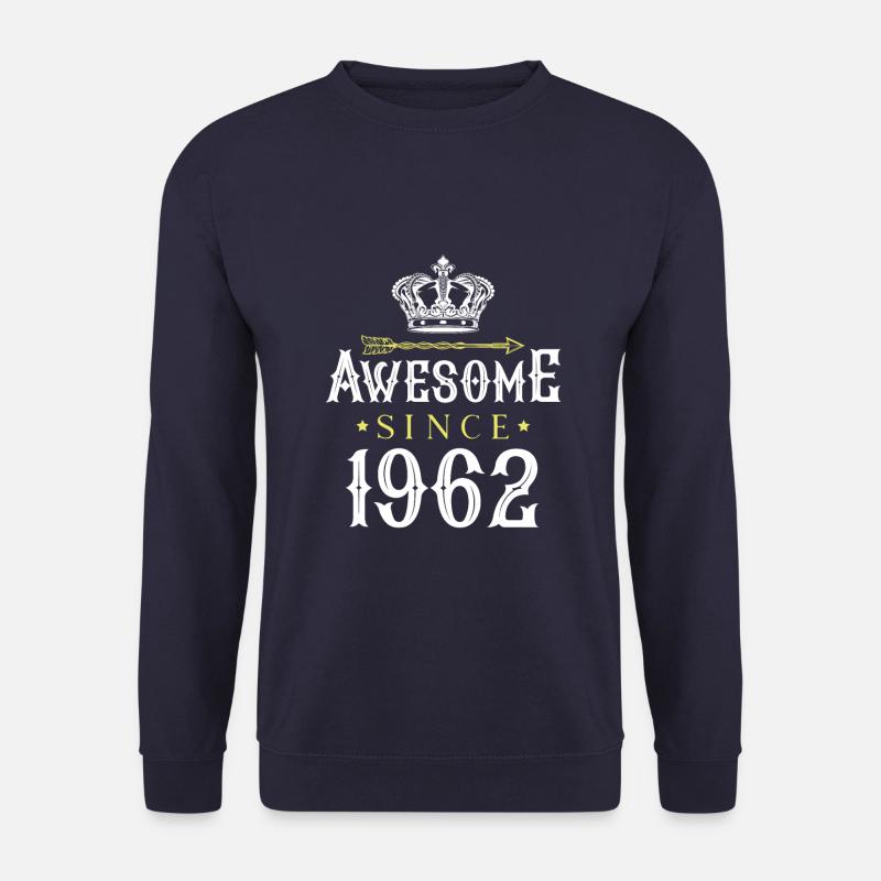 1962 awesome since - Unisex Sweatshirt - navy