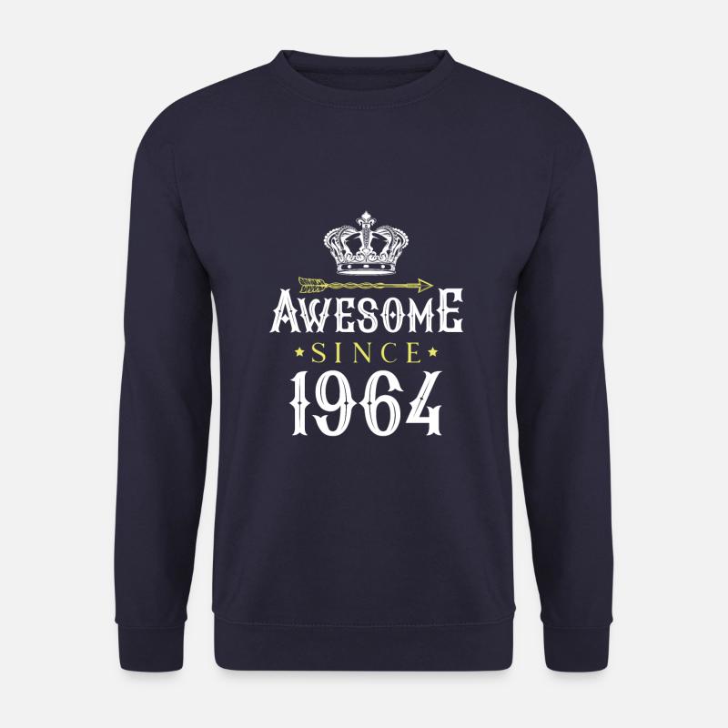 1964 awesome since - Unisex Pullover - Navy