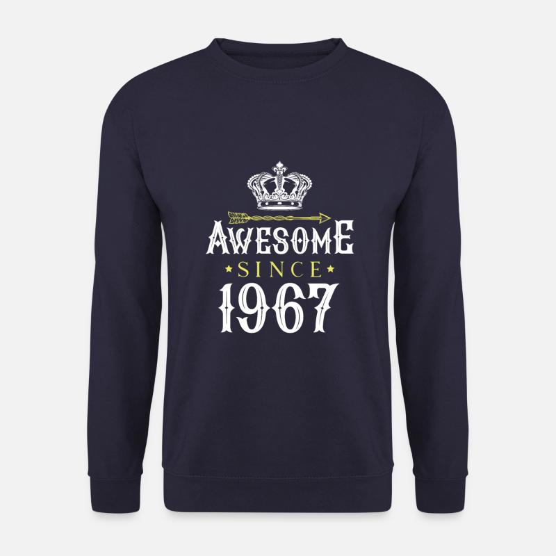 1967 awesome since - Unisex Sweatshirt - navy