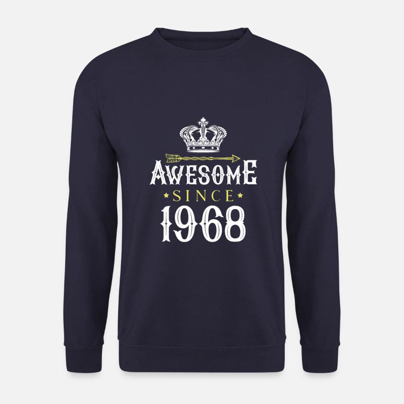 1968 awesome since - Unisex Pullover - Navy