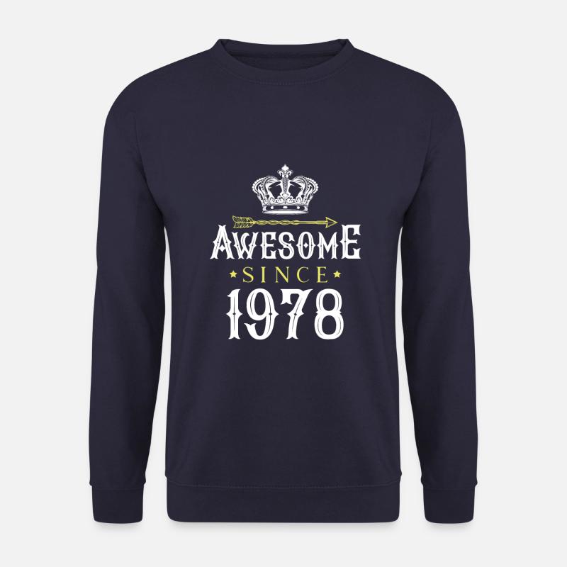 1978 awesome since - Unisex Pullover - Navy