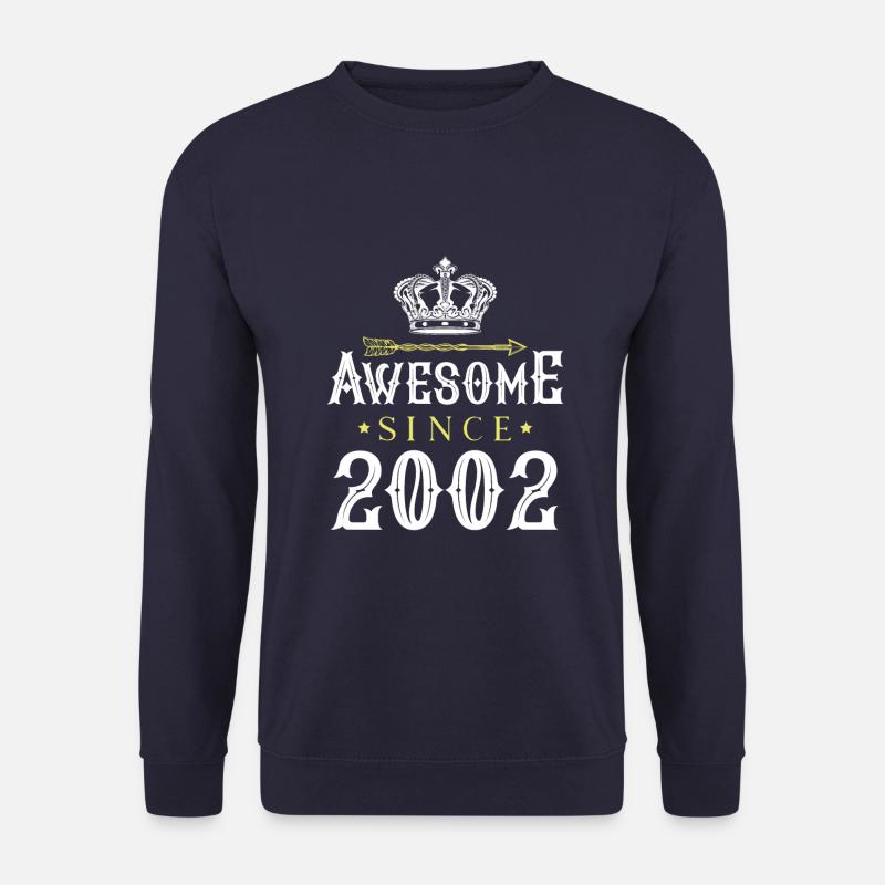 2002 awesome since - Unisex Sweatshirt - navy