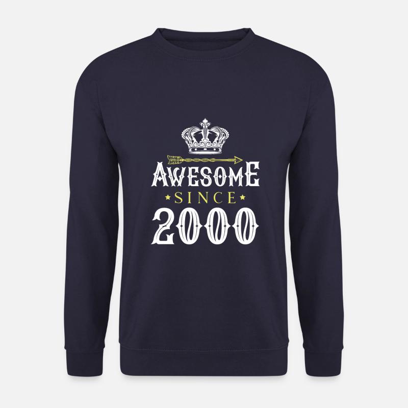 2000 awesome since - Unisex Pullover - Navy