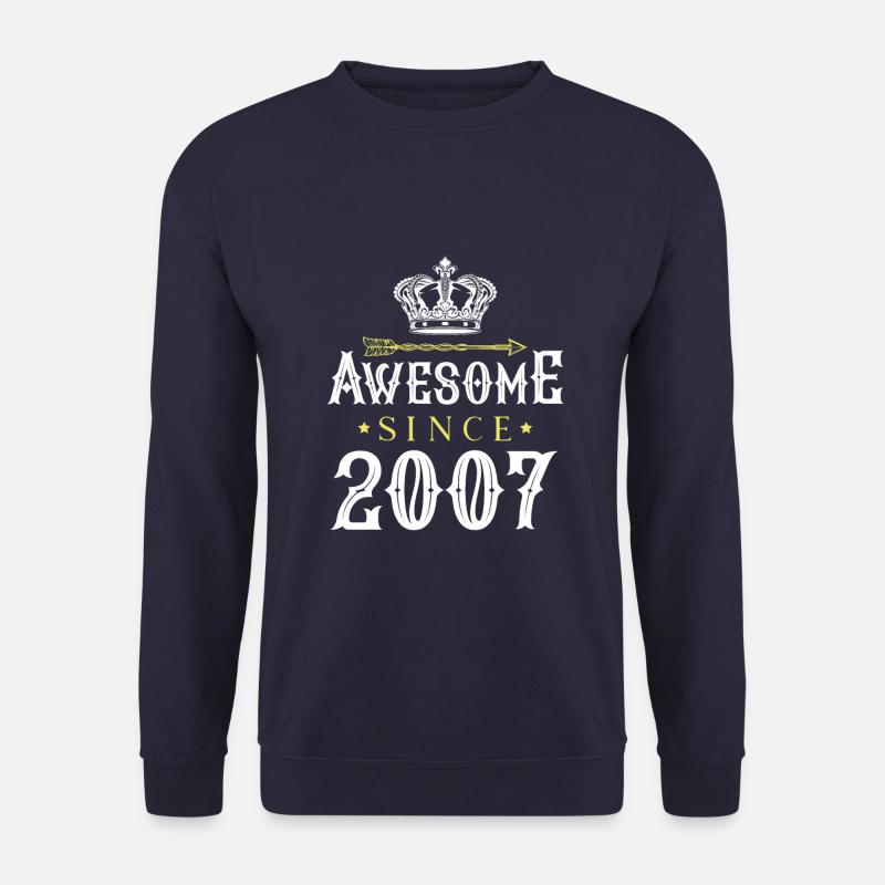 2007 awesome since - Unisex Sweatshirt - navy