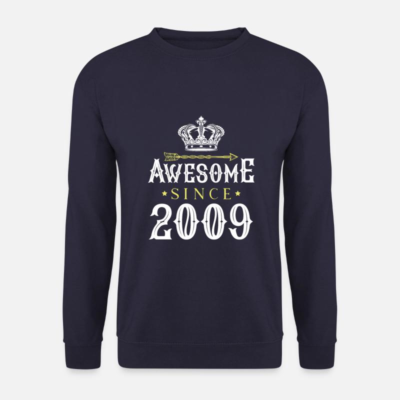 2009 awesome since - Unisex Pullover - Navy