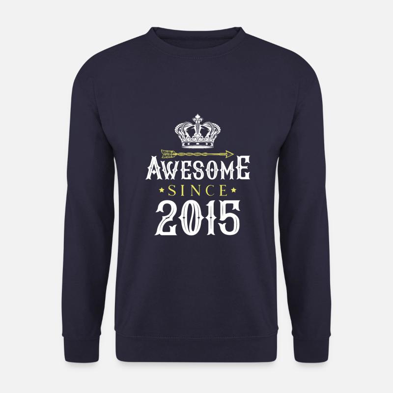 2015 awesome since - Unisex Pullover - Navy