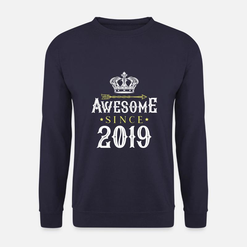 2019 awesome since - Unisex Pullover - Navy