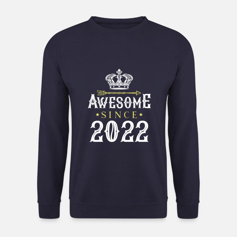 2022 awesome since - Unisex Pullover - Navy