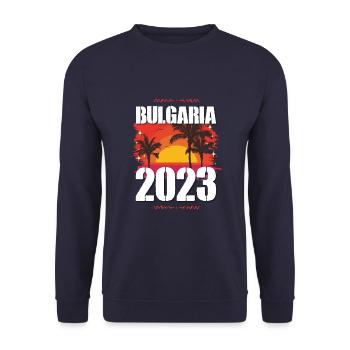 Bulgarien 2023 - Unisex Pullover - Navy - Vorne - Alina (178cm) & Michal (187cm)