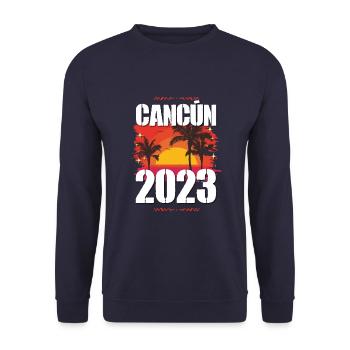 Cancun 2023 - Unisex Pullover - Navy - Vorne - Alina (178cm) & Michal (187cm)