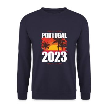 Portugal 2023 - Sweat-shirt Unisexe - marine - Devant - Alina (178cm) & Michal (187cm)