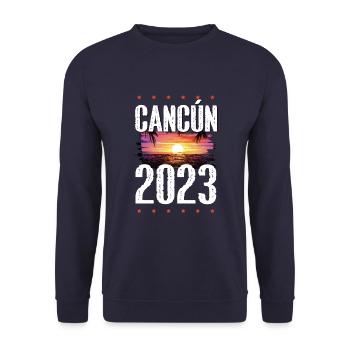 Cancun 2023 - Unisex Pullover - Navy - Vorne - Alina (178cm) & Michal (187cm)