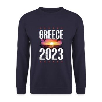 Greece 2023 - Unisex Pullover - Navy - Vorne - Alina (178cm) & Michal (187cm)