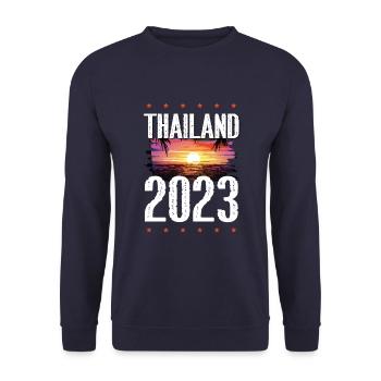 Thaïlande 2023 - Sweat-shirt Unisexe - marine - Devant - Alina (178cm) & Michal (187cm)