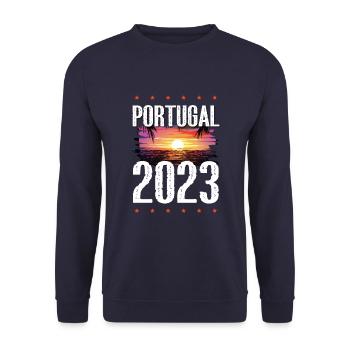 Portugal 2023 - Sweat-shirt Unisexe - marine - Devant - Alina (178cm) & Michal (187cm)