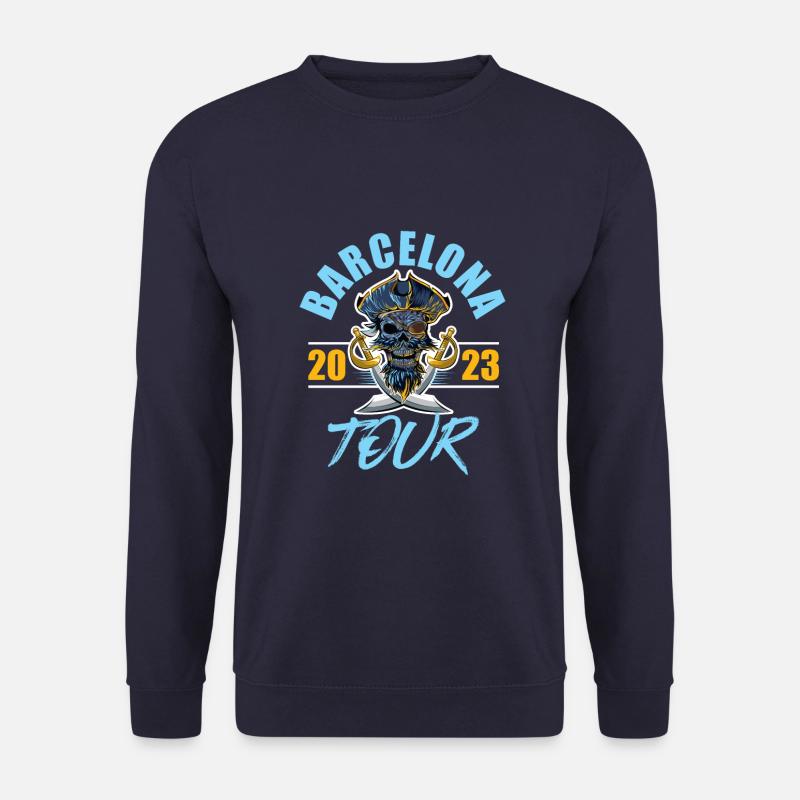 Barcelone 2023 Skeleton - Sweat-shirt Unisexe - marine