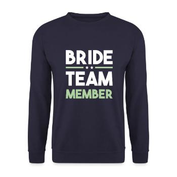 Équipe de la mariée - Sweat-shirt Unisexe - marine - Devant - Alina (178cm) & Michal (187cm)