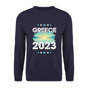 Greece 2023 - Unisex Pullover - Navy - Vorne - Alina (178cm) & Michal (187cm)