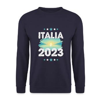 Italia 2023 - Unisex Pullover - Navy - Vorne - Alina (178cm) & Michal (187cm)
