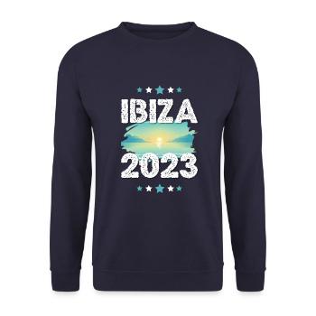 Ibiza 2023 - Unisex Pullover - Navy - Vorne - Alina (178cm) & Michal (187cm)