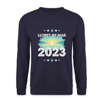 Lloret De Mar 2023 - Unisex Pullover - Navy - Vorne - Alina (178cm) & Michal (187cm)