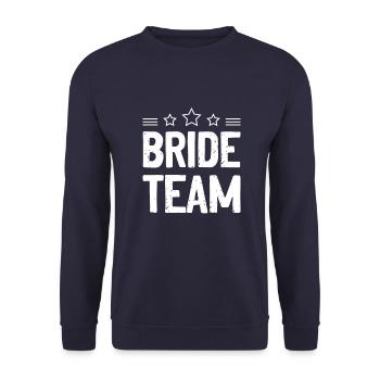 Équipe de la mariée - Sweat-shirt Unisexe - marine - Devant - Alina (178cm) & Michal (187cm)