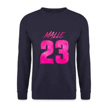 Malle 23 Mallorca 2023 - Unisex Sweatshirt - navy - Front - Alina (178cm) & Michal (187cm)