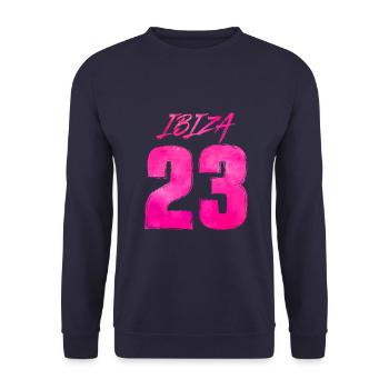 Ibiza 23 holidays 2023 - Unisex Sweatshirt - navy - Front - Alina (178cm) & Michal (187cm)