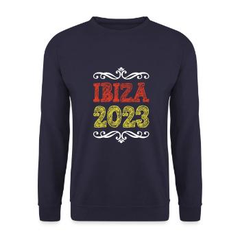 Ibiza 2023 - Unisex Pullover - Navy - Vorne - Alina (178cm) & Michal (187cm)