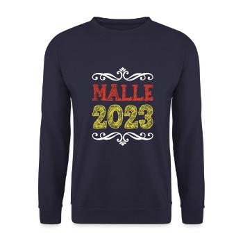 Malle 2023 - Sweat-shirt Unisexe - marine - Devant - Alina (178cm) & Michal (187cm)