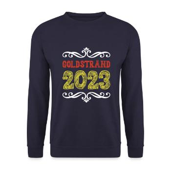 Golden Sands 2023 - Unisex Sweatshirt - navy - Front - Alina (178cm) & Michal (187cm)