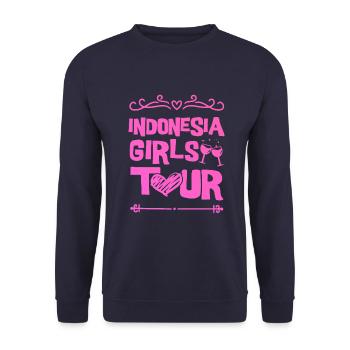 Équipe du parti indonésien - Sweat-shirt Unisexe - marine - Devant - Alina (178cm) & Michal (187cm)
