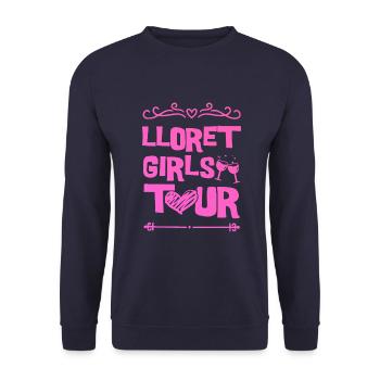 Lloret De Mar Party Team - Sweat-shirt Unisexe - marine - Devant - Alina (178cm) & Michal (187cm)