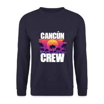 Tourisme Cancún - Sweat-shirt Unisexe - marine - Devant - Alina (178cm) & Michal (187cm)