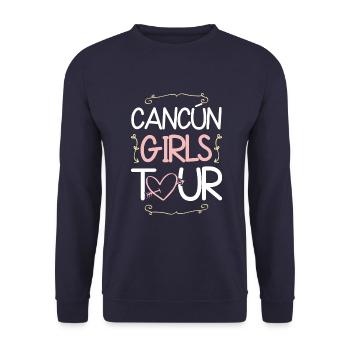Cancun Girls Tour - Sweat-shirt Unisexe - marine - Devant - Alina (178cm) & Michal (187cm)