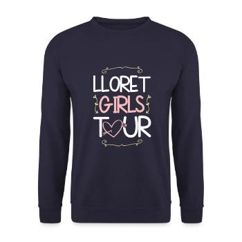 Lloret De Mar Girls Tour - Sweat-shirt Unisexe - marine - Devant - Alina (178cm) & Michal (187cm)
