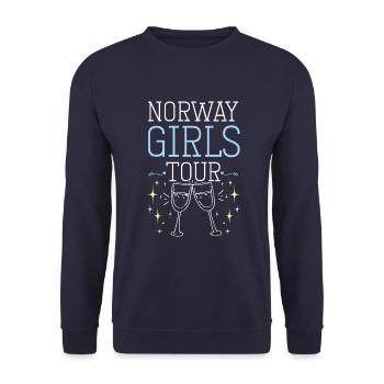 Tournée des filles en Norvège - Sweat-shirt Unisexe - marine - Devant - Alina (178cm) & Michal (187cm)