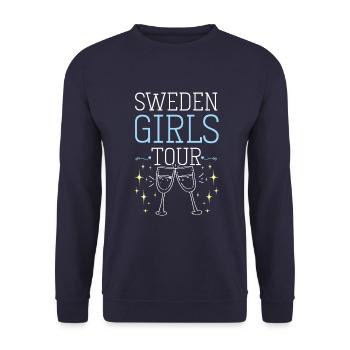 Tournée des filles de Suède - Sweat-shirt Unisexe - marine - Devant - Alina (178cm) & Michal (187cm)