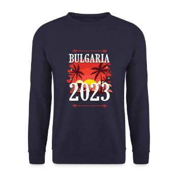 Bulgarien 2023 - Unisex Pullover - Navy - Vorne - Alina (178cm) & Michal (187cm)