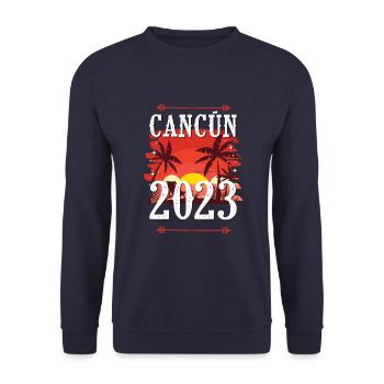 Cancun 2023 - Unisex Pullover - Navy - Vorne - Alina (178cm) & Michal (187cm)