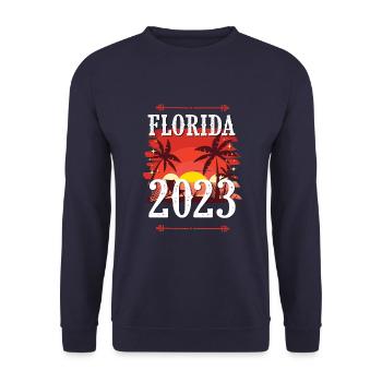 Florida 2023 - Unisex Sweatshirt - navy - Front - Alina (178cm) & Michal (187cm)
