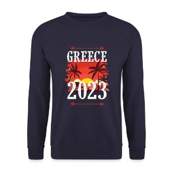 Greece 2023 - Unisex Sweatshirt - navy - Front - Alina (178cm) & Michal (187cm)