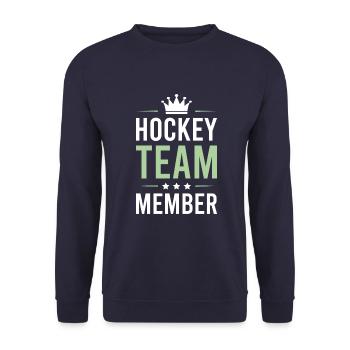 Hockey Team - Unisex Sweatshirt - navy - Front - Alina (178cm) & Michal (187cm)