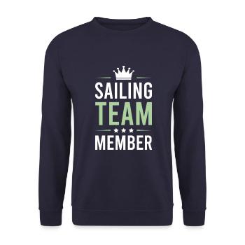 Équipe de voile - Sweat-shirt Unisexe - marine - Devant - Alina (178cm) & Michal (187cm)